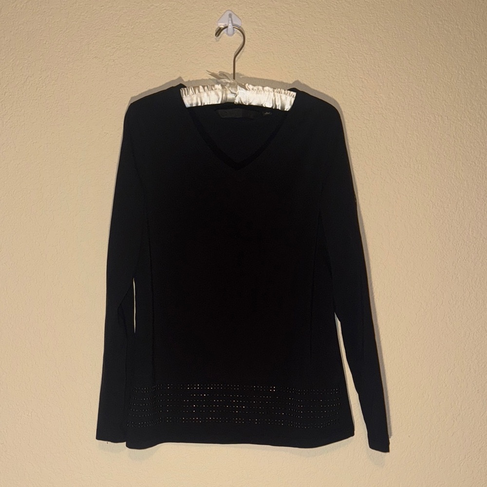 Harley-Davidson Black V-Neck Long Sleeve Tee